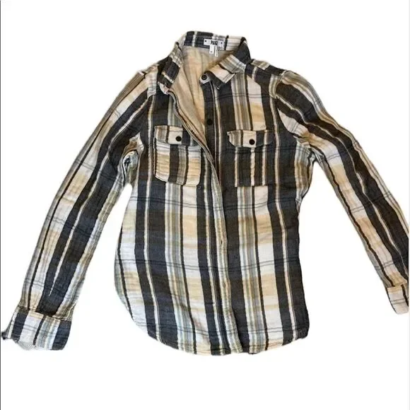 ✨ Paige jeans super soft plaid flannel shirt✨ - Picture 3 of 6